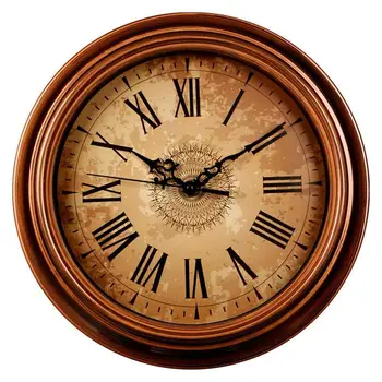 12-inčni bešumni ne kucanje okrugli zidni satovi,ukrasni Starinski sat sa rimskim brojevima,domaća kuhinja/dnevni boravak/spavaća soba (obrva
