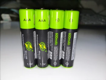 ZNTER AAA baterija baterija baterija baterija baterija 1.5 V AAA 600mAh USB litij-polimer baterija baterija baterija baterija baterija s micro USB kabelom