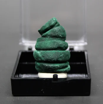 Prirodna baršun otvor malahit mineral uzorak kristalno kamenje i kristali liječenje kristalna kutija veličine 3,4 cm