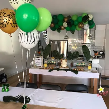 30 kom./lot božićni ukras tamno zeleni balon šuma balon krug rođendan isporuke shop aktivnosti izgled