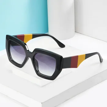 Novi poznat luksuzni brand dizajn dame ogroman Mačje oči Sunčane naočale Žene stare šarene okvire i sunčane naočale, za žene UV400