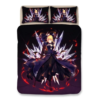 Anime lik iz crtaća Jeanne d ' Arc sudbina/stay night Saber 3D tiskano komplet posteljinu jastučnice krevetu deka, posteljina,