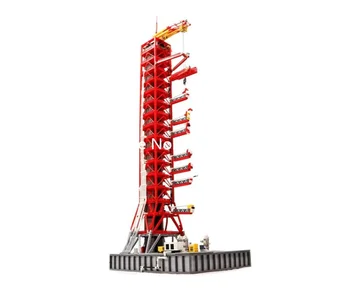 Nove ideje serije the Apollo Saturn-V Launch Umbilical Tower Model Building Blocks Set Classic MOC Education Toys for Children