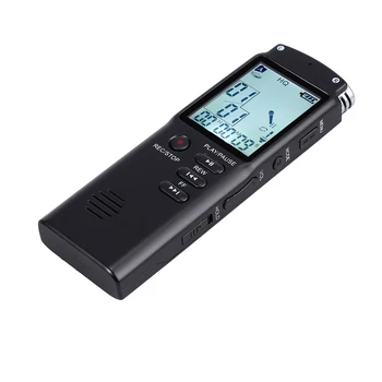 LiNKFOR Punjiva digitalni audio snimač USB, LCD, diktafon, MP3 player 16GB diktafon za sastanke