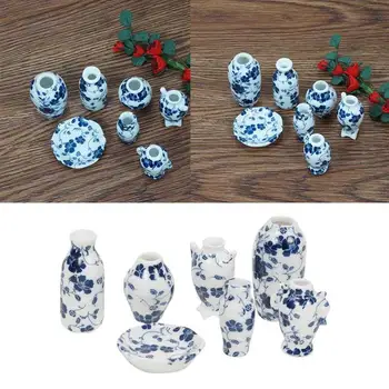 7 kom. /kuća Lutaka vaze lutkine minijature klasična antička Vaza set pribora ukrasne