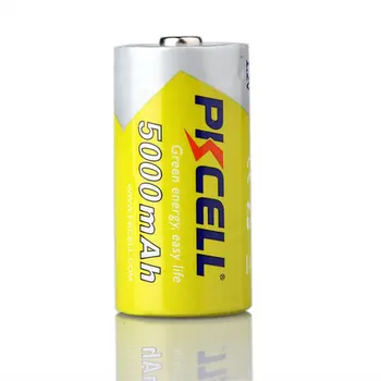 10 X PKCELL Battery C Size 1.2 V Ni-MH 5000mAh punjive baterije Bateria Baterias za kamere