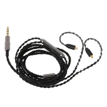 3.5 mm / Tip C slušalice MMCX kabel s mikrofonom / regulator glasnoće za Shure SE215 SE315 SE425 SE535 SE846 UE900 WESTONE SONY zamjena