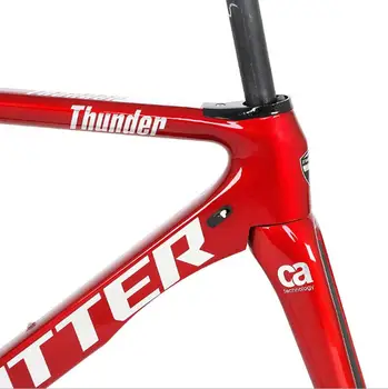 Carbon Road Bike Frame TWITTER Thunder Racing 700c Frame+vilica+sjedište post pin QR F9*100 R9*130mm V Brake Wind Resistance Design
