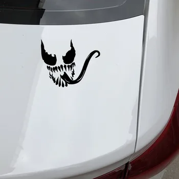 Auto naljepnice Venom Face Funny Trunk Bumper Decoration Decal Car Decoration Personality Pvc Car Decal Black/white,16cm*13cm
