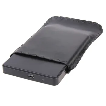 2.5 Inčni HDD Case USB 2.0 SATA Portable Support 2TB Hdd hard disk crna vanjsko kućište za HDD Box s torbicom