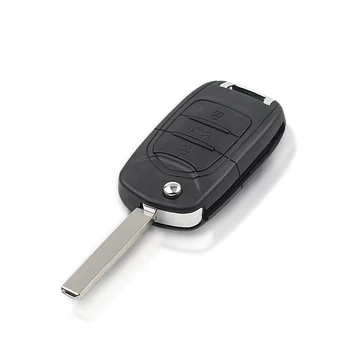 KEYYOU Flip Replacment Remote Key Shell za Wuling Hongguang Baojun 630 730 560 310 preklopna torbica za ključeve vozila 3 tipke Uncut Blade