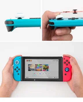 4 kom silikonske kapice za Nintend Switch Joy Con Paw Claw Joystick Analog Stick Thumb Grips Poklopac za NintendoSwitch Lite