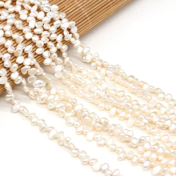 Prirodni slatkovodni biseri tri sedam rupa biseri, perle za DIY izrade nakita, ogrlice i narukvice, naušnice perle veličine 4-5 mm